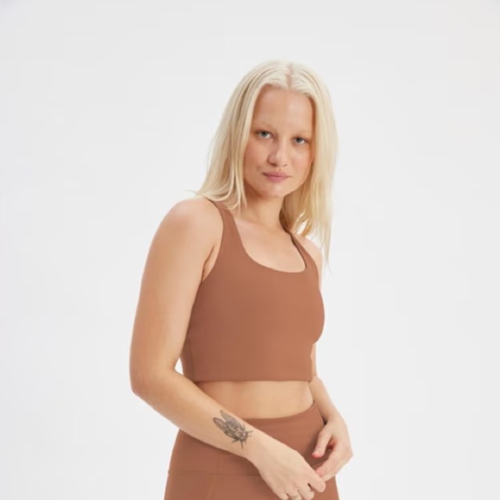 girlfriend collective Paloma Bra in “Antler” (discontinued)